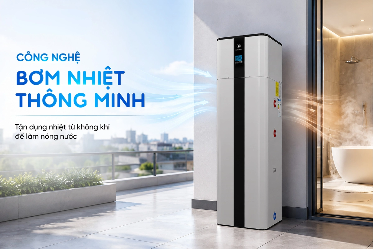 Máy bơm nhiệt heat pump Fuji Smart H800 sở hữu công nghệ vận hành thông minh