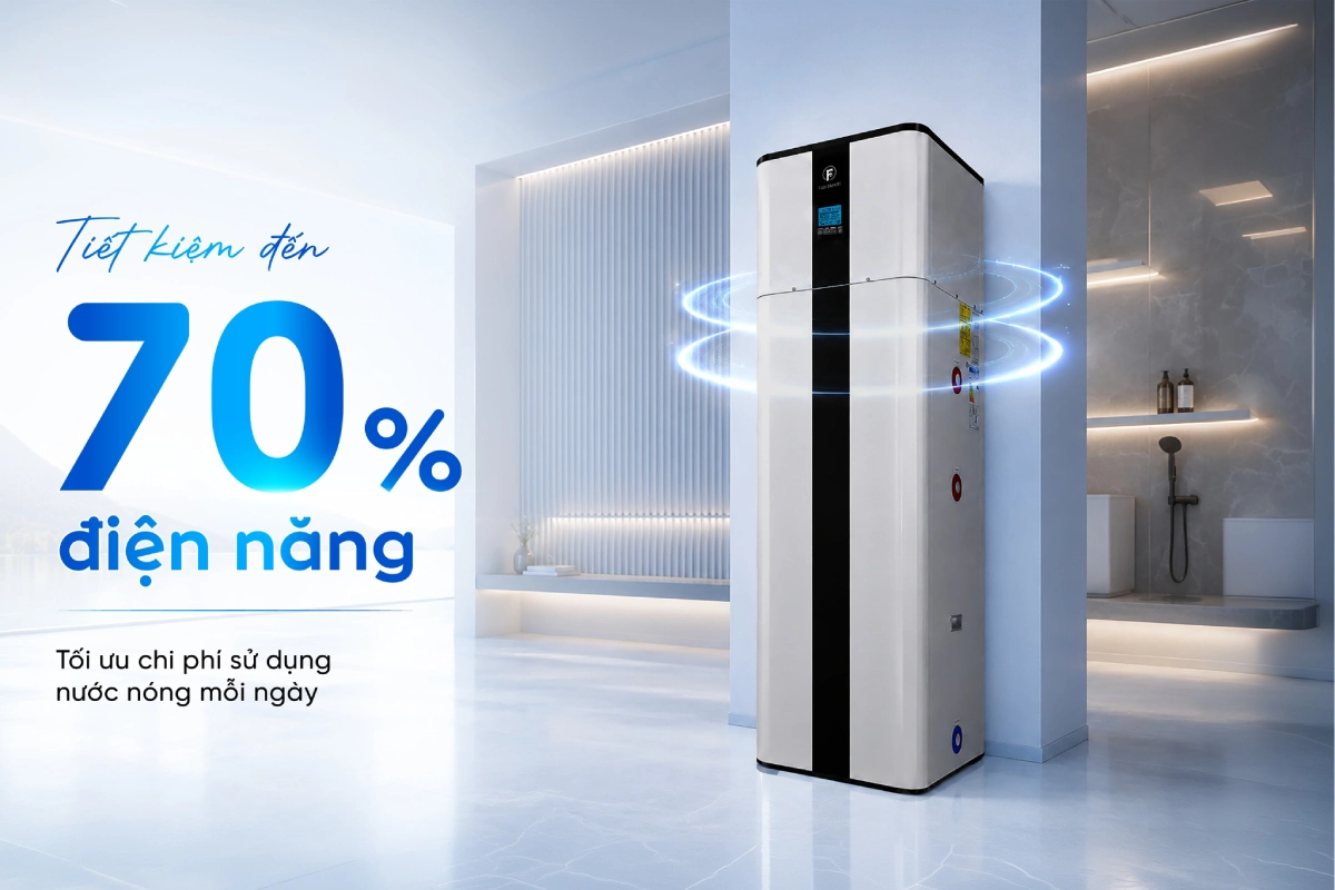 Máy bơm nhiệt heat pump Fuji Smart H800 tiết kiệm điện năng