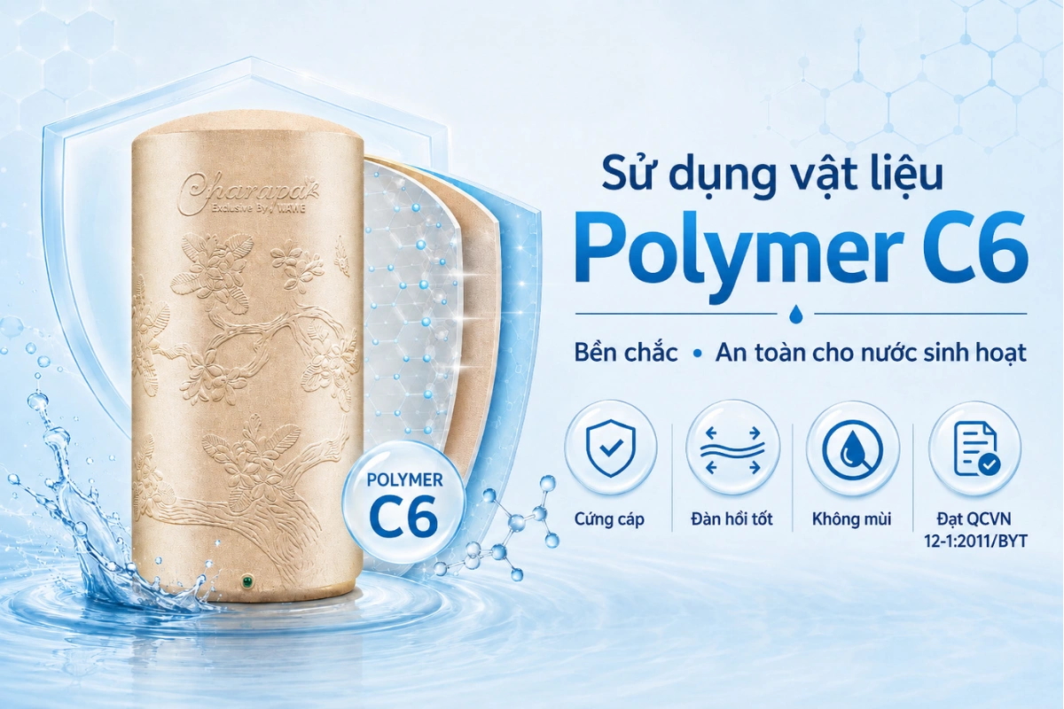 Vật liệu sản xuất bồn nước kháng khuẩn Wavelife Champa