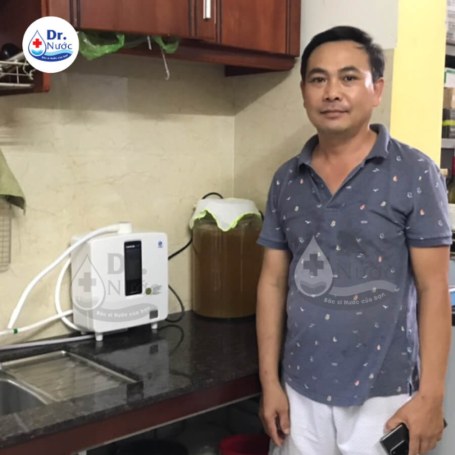 Anh Phương chọn mua máy lọc nước ion kiềm Kangen LeveLuk K8 tại Dr Nước