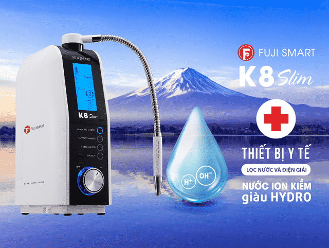 Máy lọc nước ion kiềm Fuji Smart K8 Slim