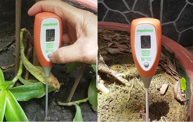 đo pH của đất bằng bút thử