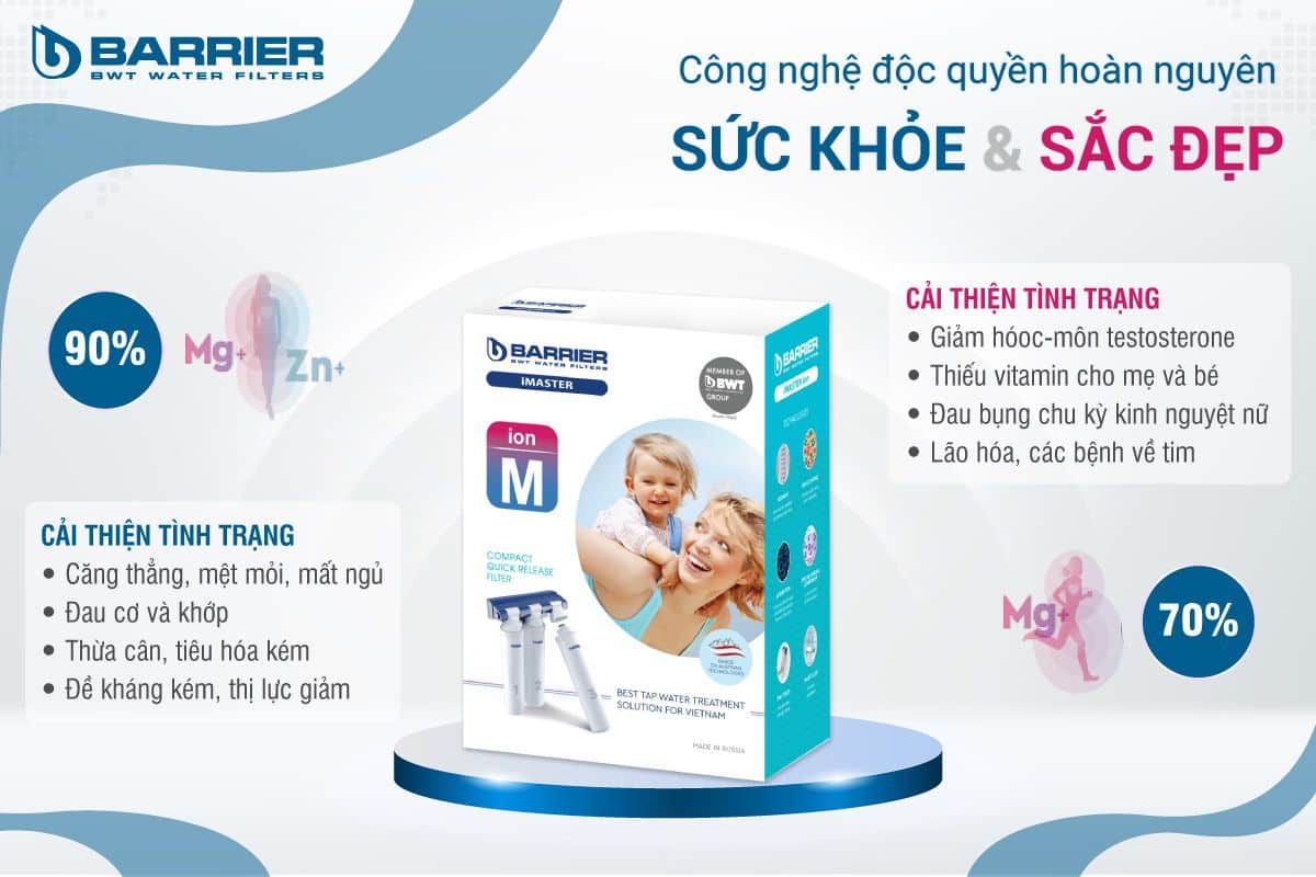 Bộ tiền xử lý nước BWT Barrier iMaster ion M giá bao nhiêu? Bộ tiền xử lý nước BWT Barrier iMaster ion M giá bao nhiêu