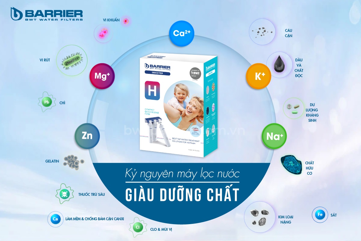 Máy lọc nước BWT Barrier iMaster H giá bao nhiêu có tốt không?