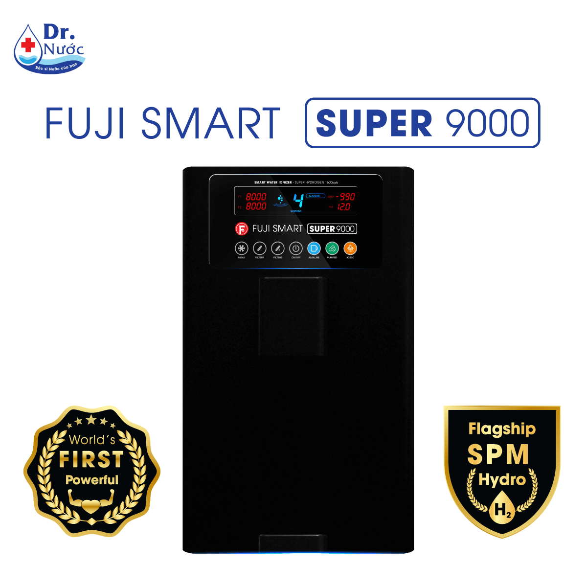 Dr. Nước phân phối máy lọc nước ion kiềm Fuji Smart Super 9000