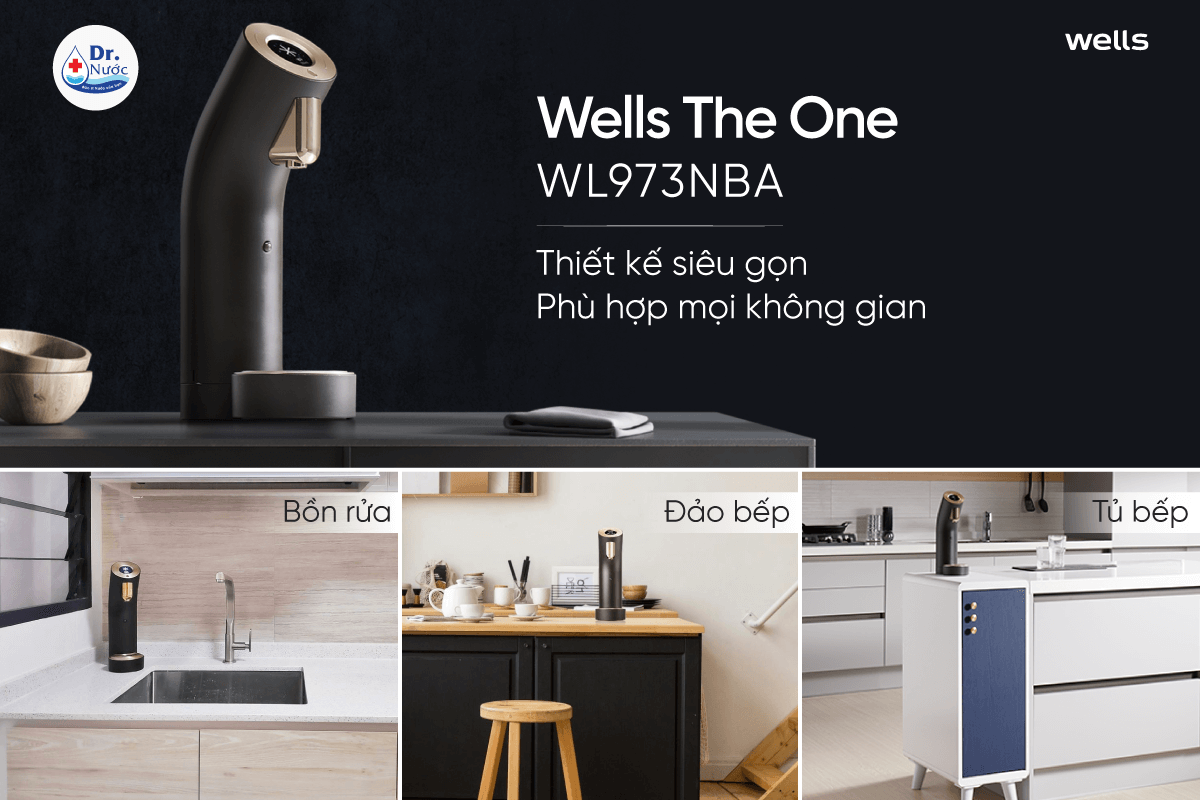 Thiết kế máy lọc nước Wells The One WL973NBA