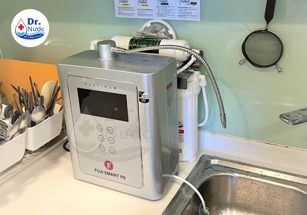 Máy lọc nước ion kiềm Fuiji Smart P8 Giàu Hydro, giá rẻ tại Doctor Nước