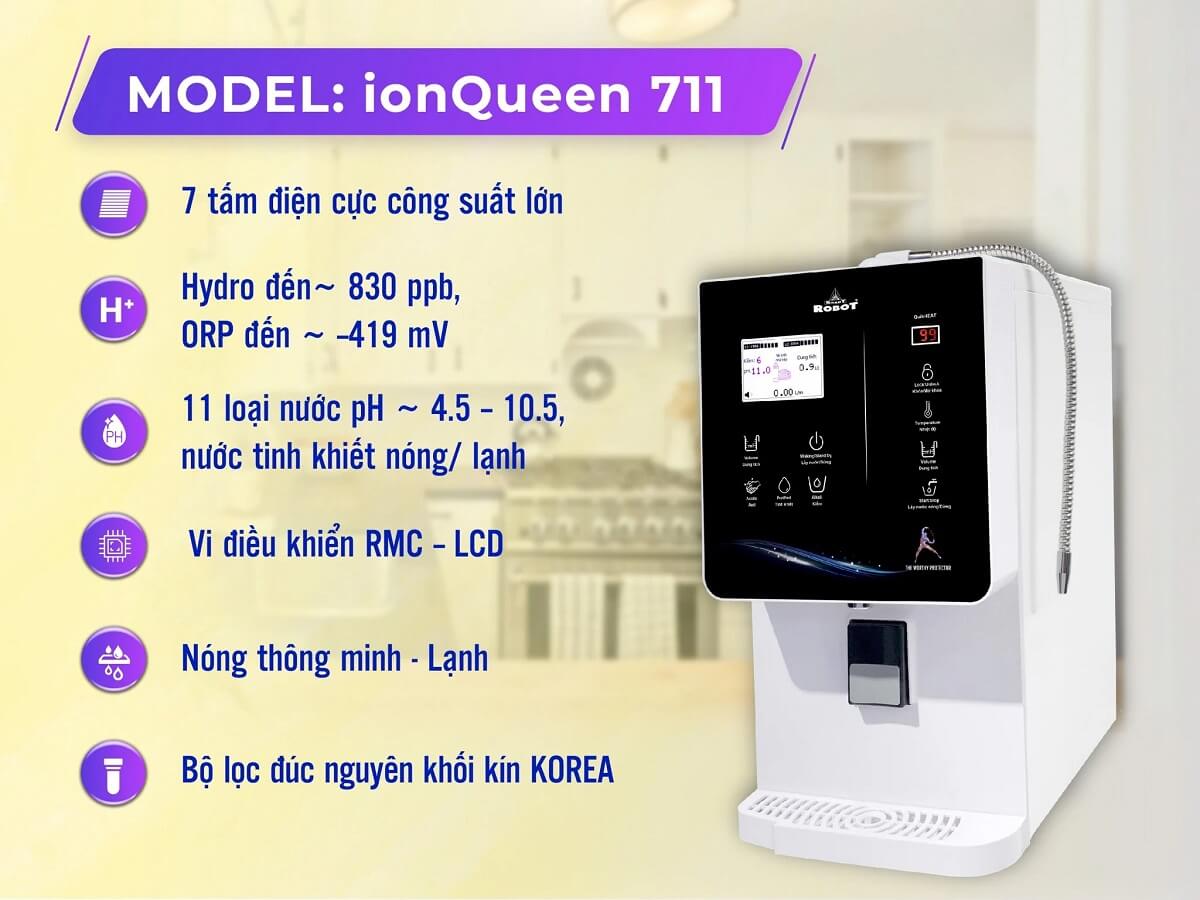 Máy lọc nước ion kiềm Robot ionQueen 711 có tốt không?