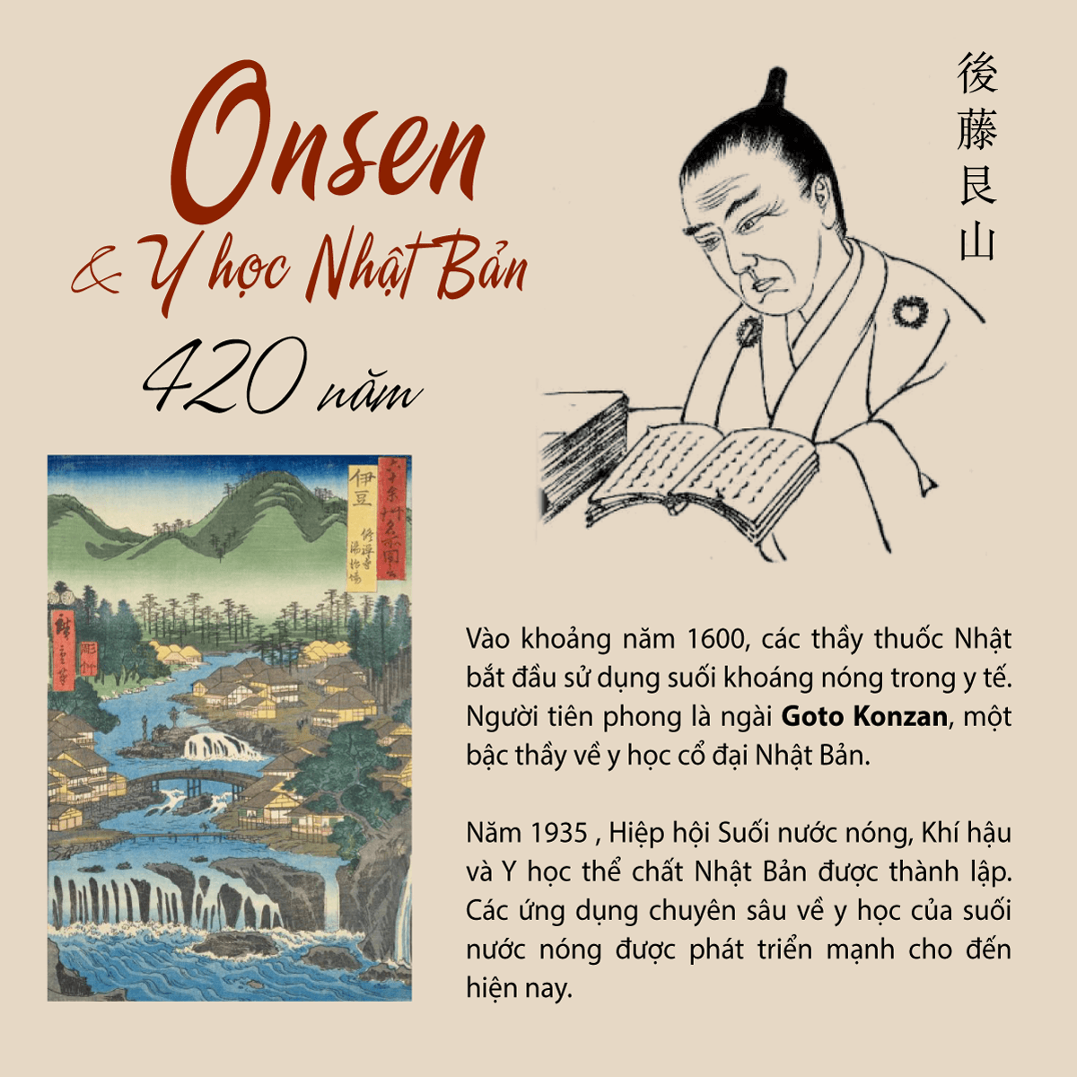 Onsen và nền y học Nhật Bản 420 năm