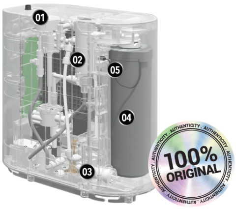 Buồng điện phân máy lọc nước ion kiềm Fuji Smart JP900 Pro