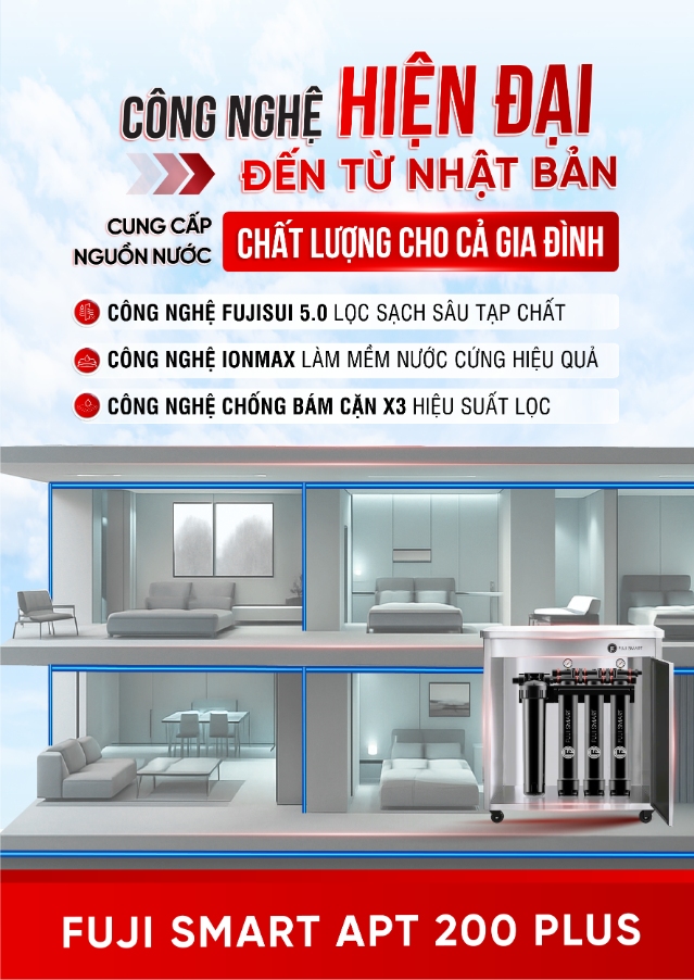 Fuji Smart APT 200 Plus tích hợp nhiều công nghệ hiện đại, tiên tiến từ Nhật Bản