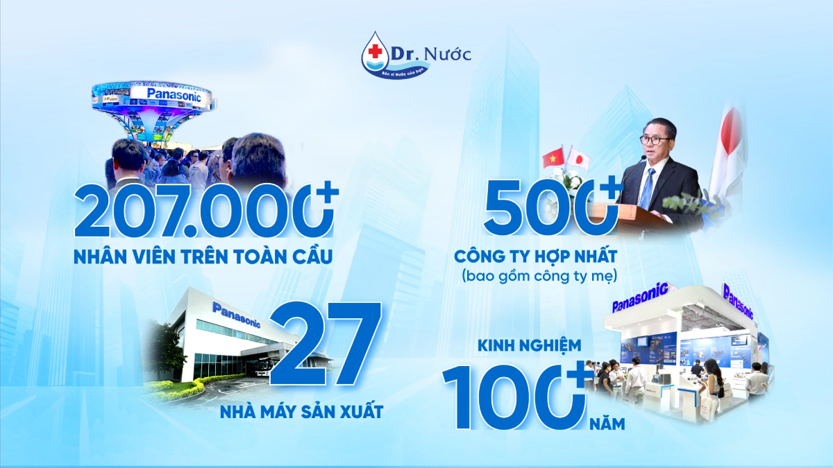 Tập đoàn Panasonic với hơn 100 năm kinh nghiệm