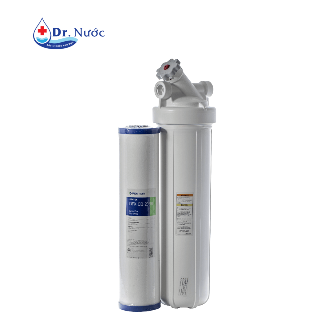 Bộ tiền lọc nước đầu nguồn Pentair Big White With By-Pass 20 Inch (3) Bộ tiền lọc nước đầu nguồn Pentair Big White With By-Pass 20 Inch