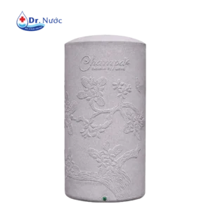 Bồn nước kháng khuẩn Wavelife Champa trắng xà cừ